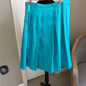 Talbots Vibrant Blue A-Line Skirt